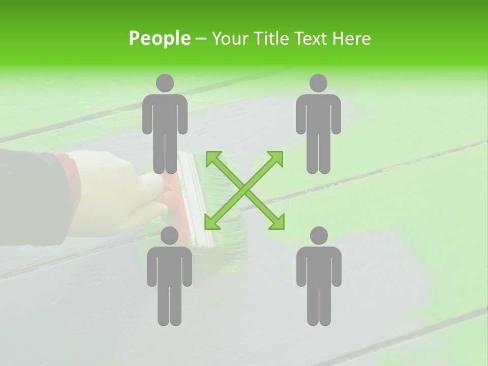 Green Lacquer Painter PowerPoint Template