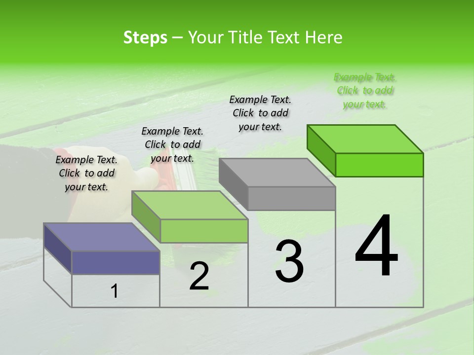 Green Lacquer Painter PowerPoint Template