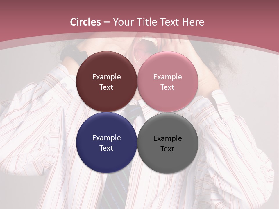 Man Screaming Yellow Music PowerPoint Template