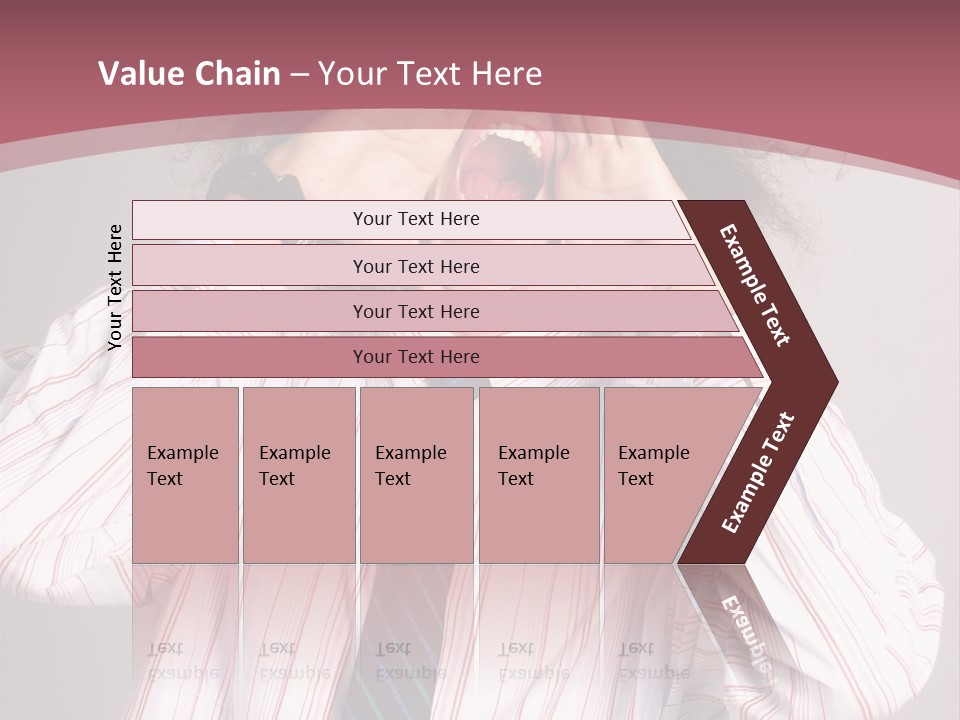 Man Screaming Yellow Music PowerPoint Template