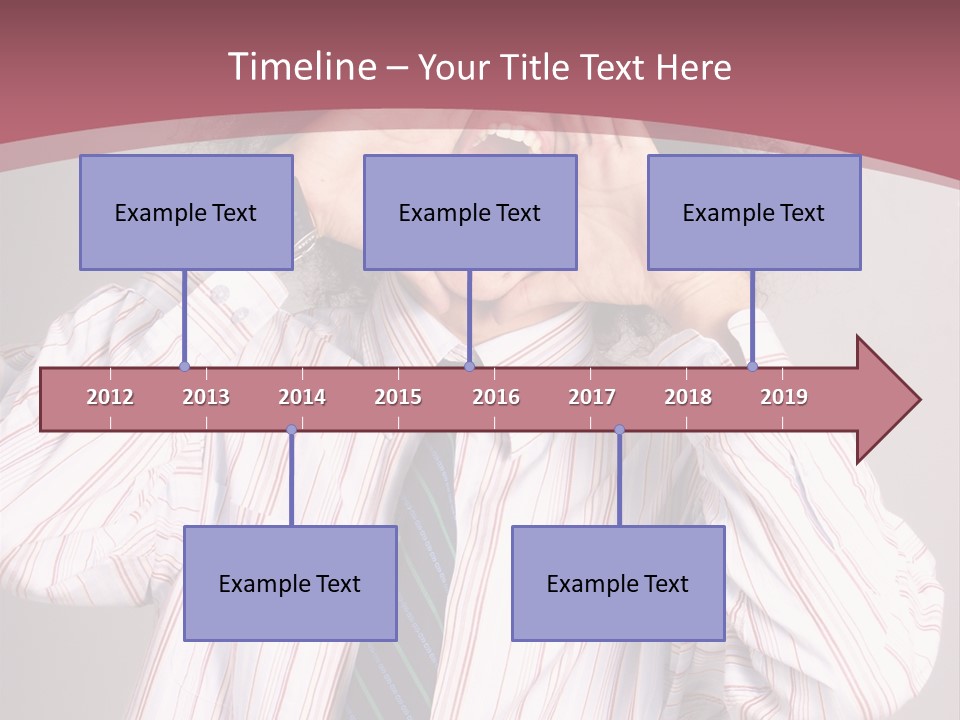 Man Screaming Yellow Music PowerPoint Template