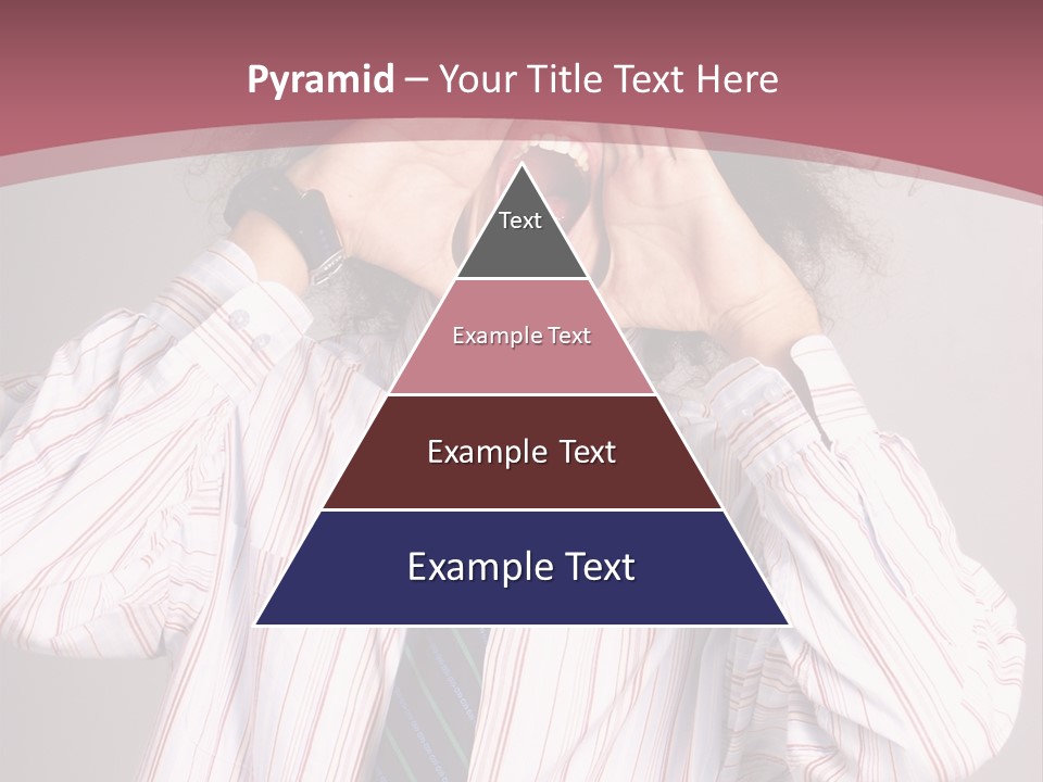 Man Screaming Yellow Music PowerPoint Template