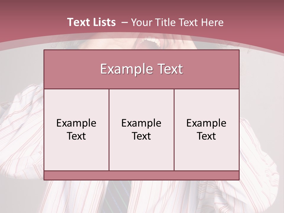 Man Screaming Yellow Music PowerPoint Template