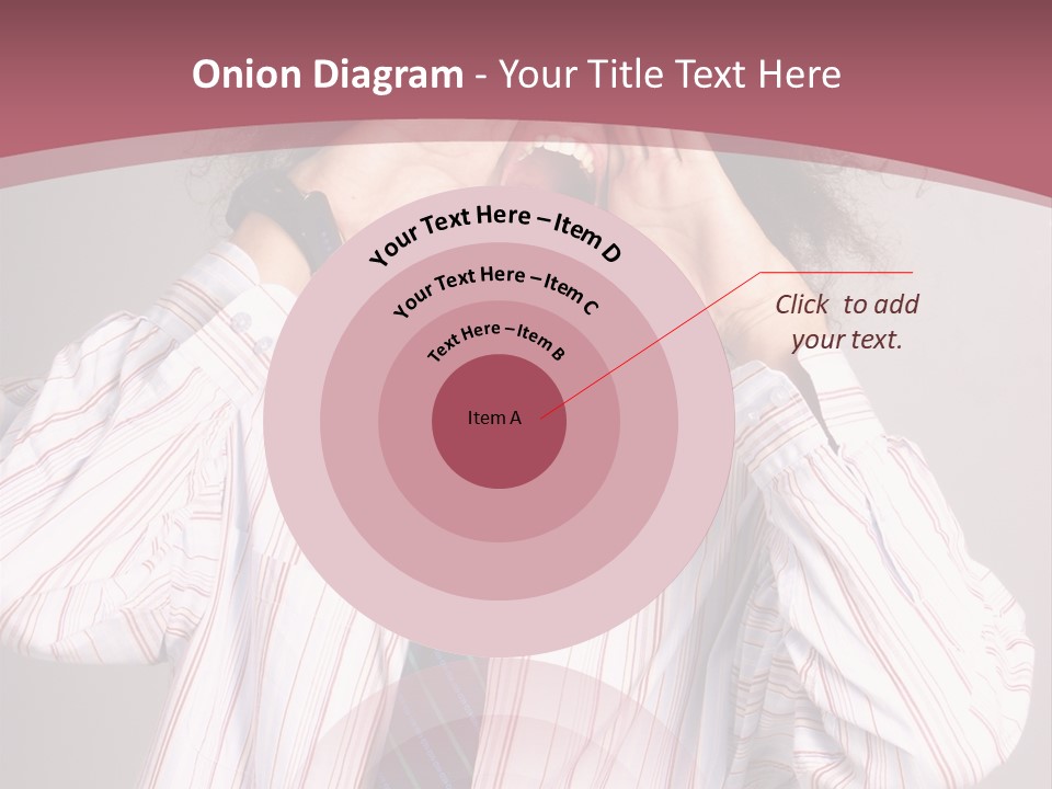 Man Screaming Yellow Music PowerPoint Template