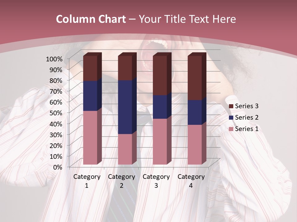 Man Screaming Yellow Music PowerPoint Template