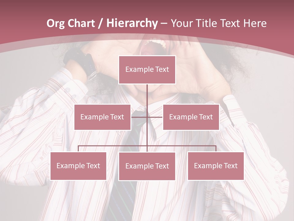 Man Screaming Yellow Music PowerPoint Template