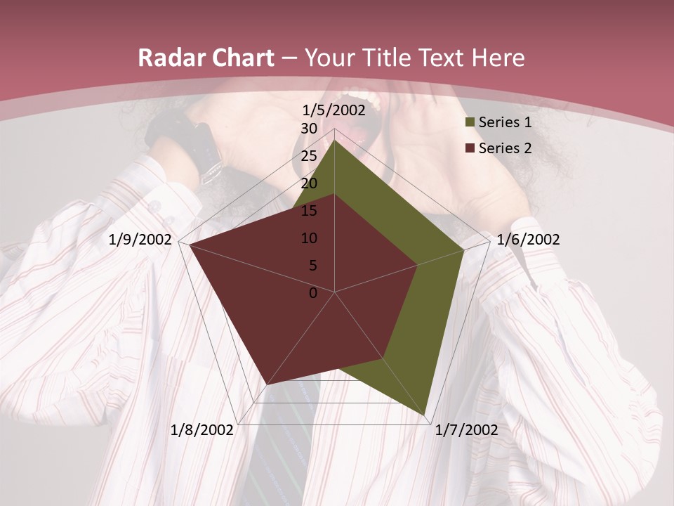 Man Screaming Yellow Music PowerPoint Template