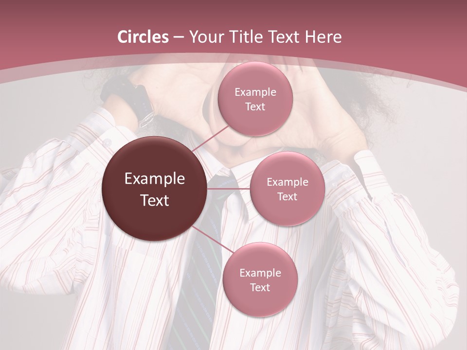 Man Screaming Yellow Music PowerPoint Template