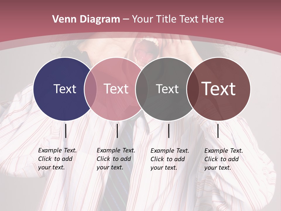 Man Screaming Yellow Music PowerPoint Template