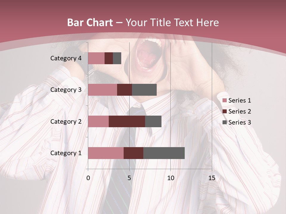 Man Screaming Yellow Music PowerPoint Template