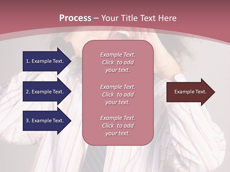 Man Screaming Yellow Music PowerPoint Template