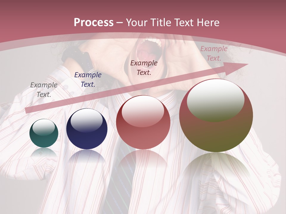 Man Screaming Yellow Music PowerPoint Template