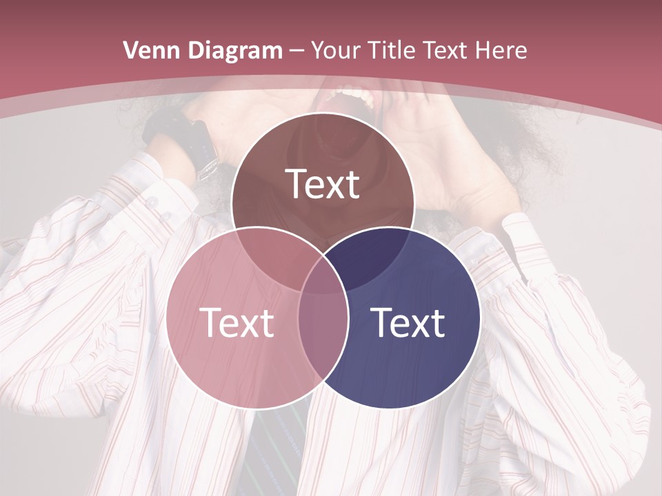 Man Screaming Yellow Music PowerPoint Template