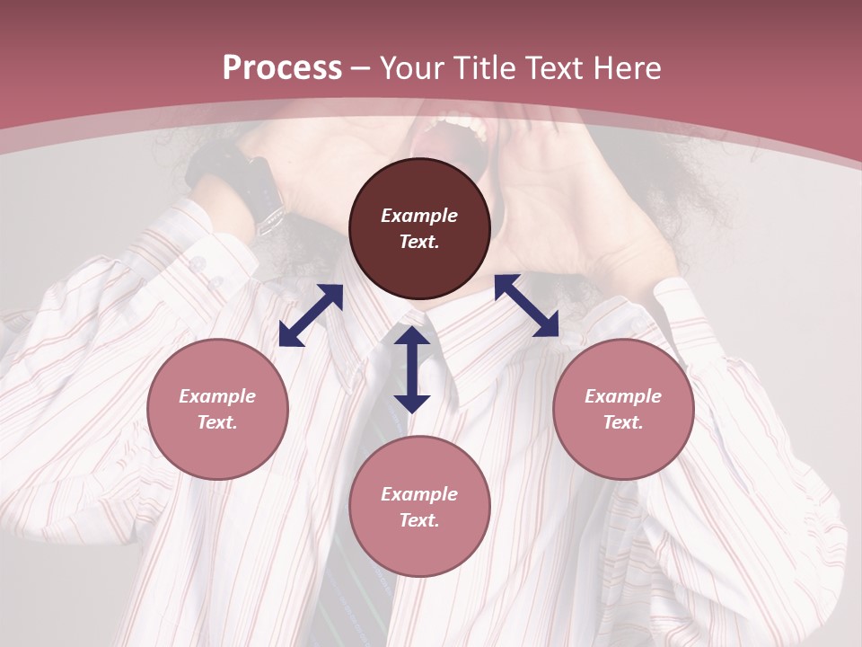 Man Screaming Yellow Music PowerPoint Template