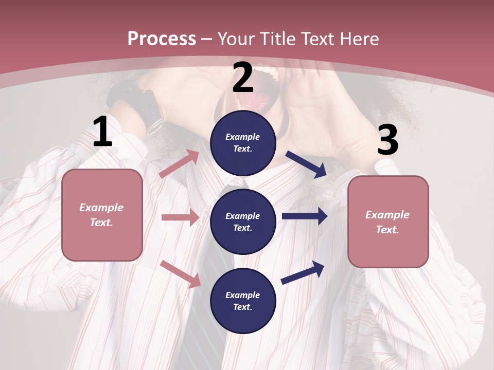Man Screaming Yellow Music PowerPoint Template