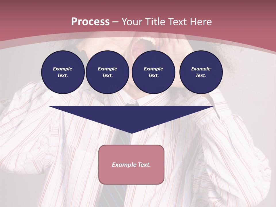 Man Screaming Yellow Music PowerPoint Template