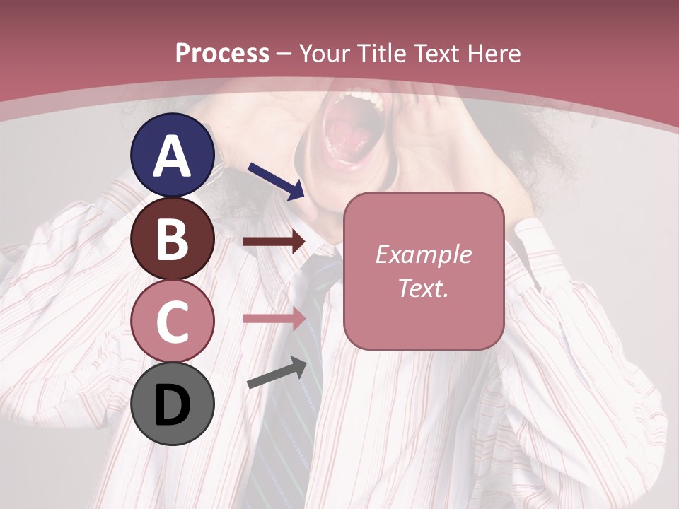 Man Screaming Yellow Music PowerPoint Template