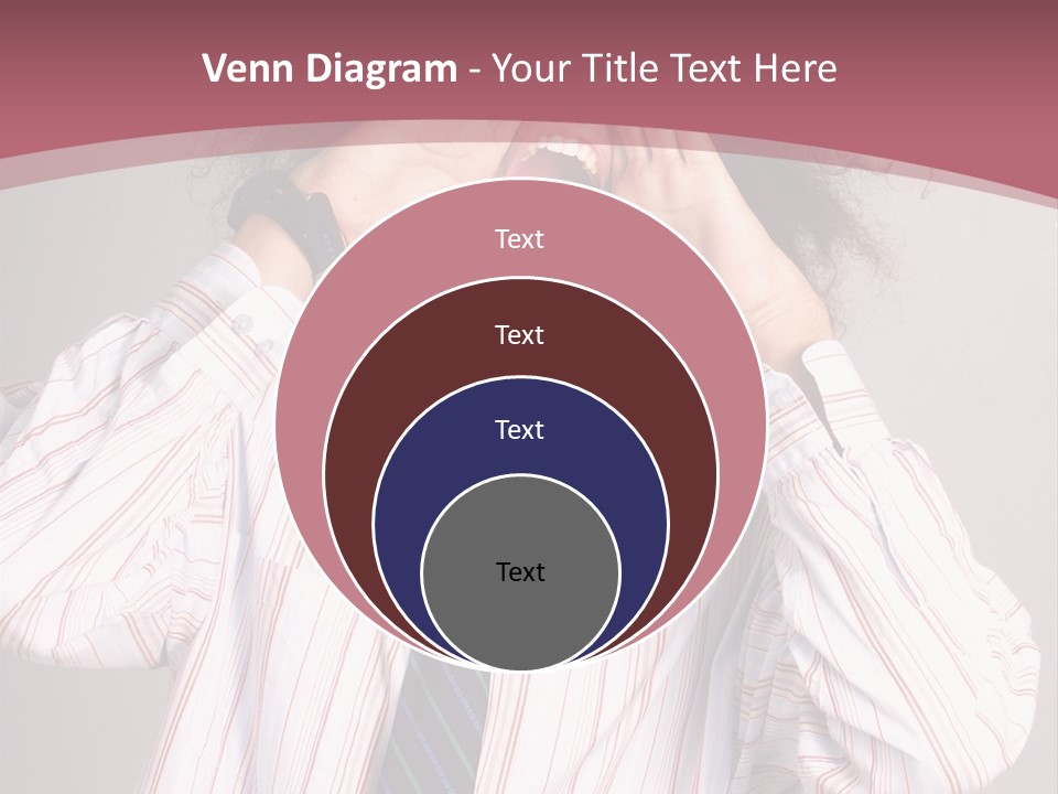 Man Screaming Yellow Music PowerPoint Template