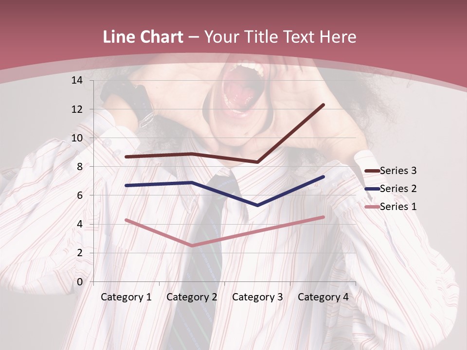 Man Screaming Yellow Music PowerPoint Template