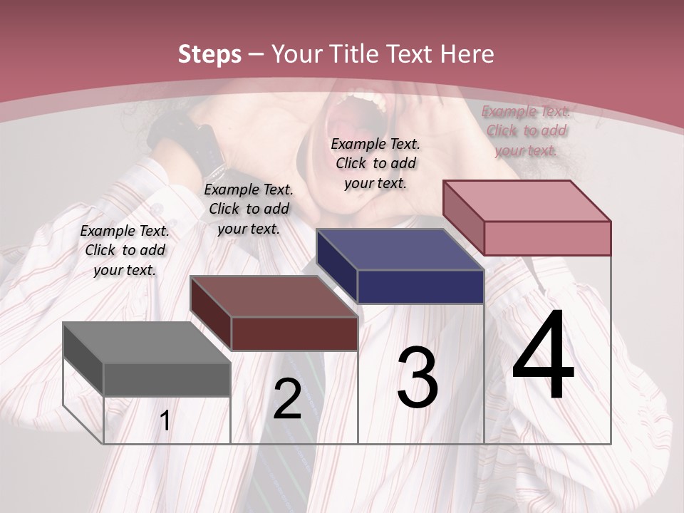 Man Screaming Yellow Music PowerPoint Template