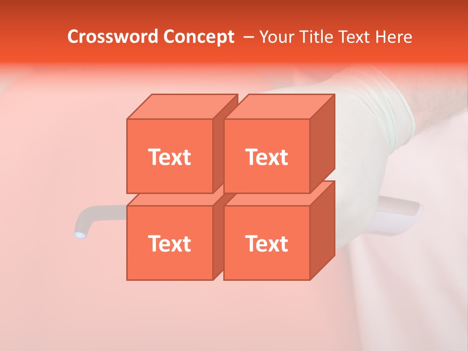 Lamp Hand Dentist PowerPoint Template