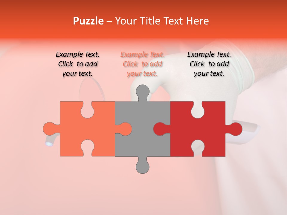 Lamp Hand Dentist PowerPoint Template