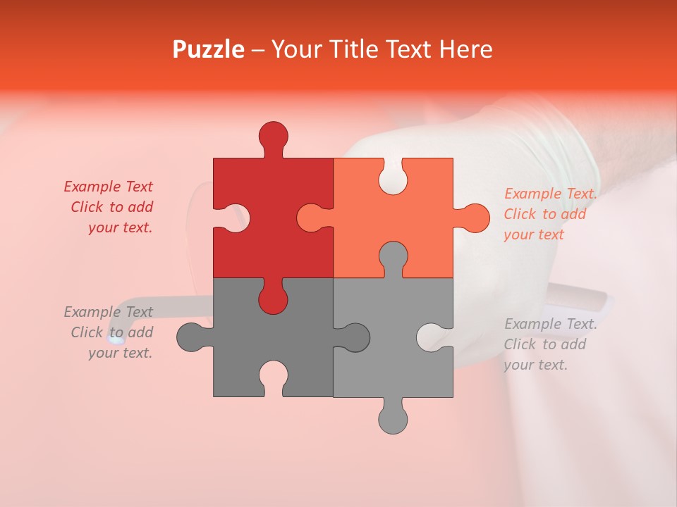 Lamp Hand Dentist PowerPoint Template