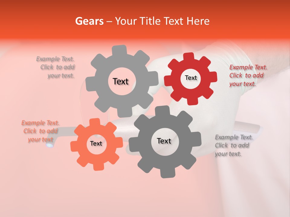 Lamp Hand Dentist PowerPoint Template