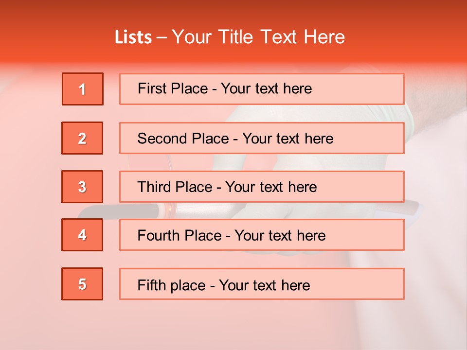 Lamp Hand Dentist PowerPoint Template