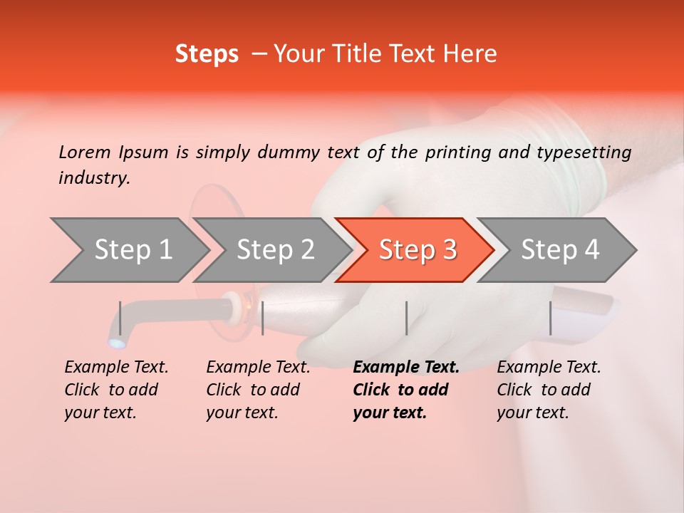Lamp Hand Dentist PowerPoint Template
