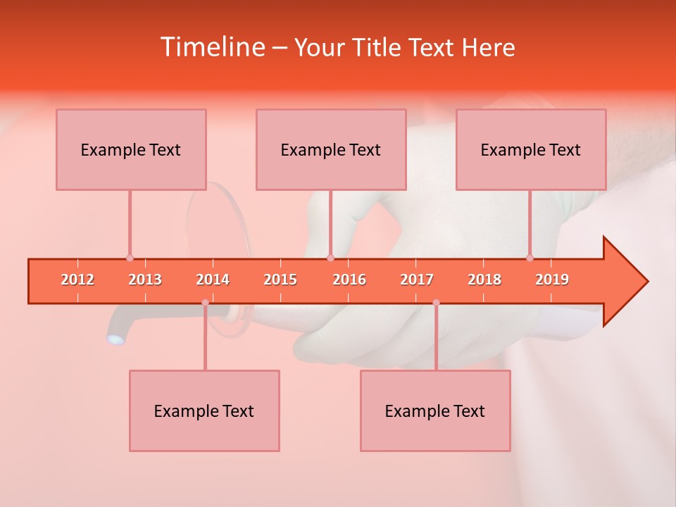 Lamp Hand Dentist PowerPoint Template