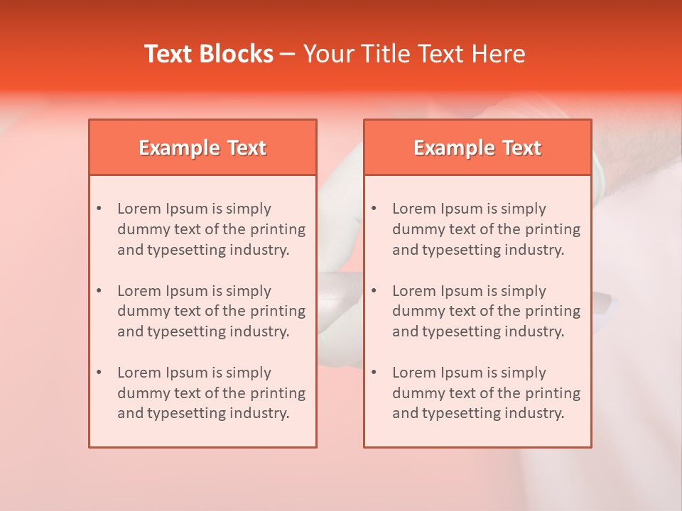 Lamp Hand Dentist PowerPoint Template