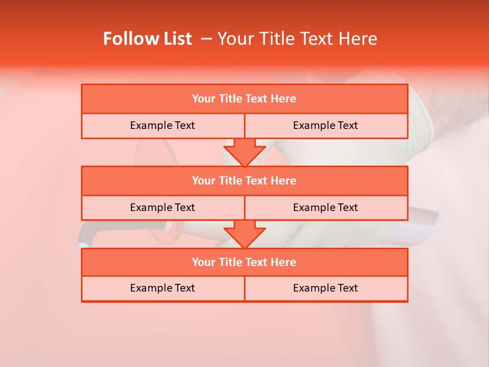 Lamp Hand Dentist PowerPoint Template