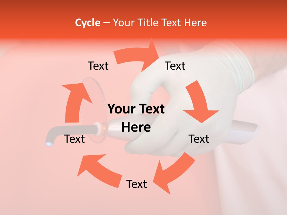 Lamp Hand Dentist PowerPoint Template