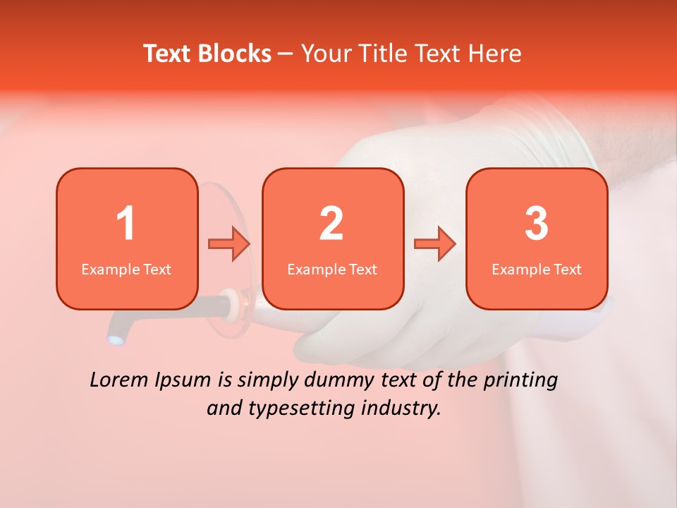 Lamp Hand Dentist PowerPoint Template