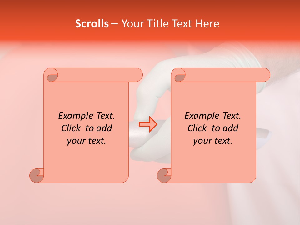 Lamp Hand Dentist PowerPoint Template