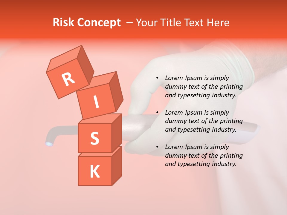 Lamp Hand Dentist PowerPoint Template