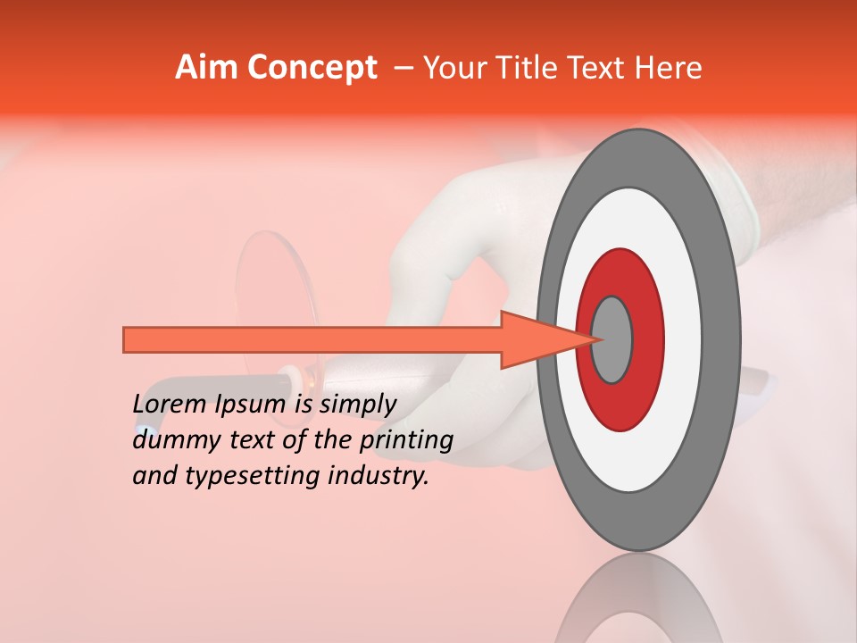 Lamp Hand Dentist PowerPoint Template