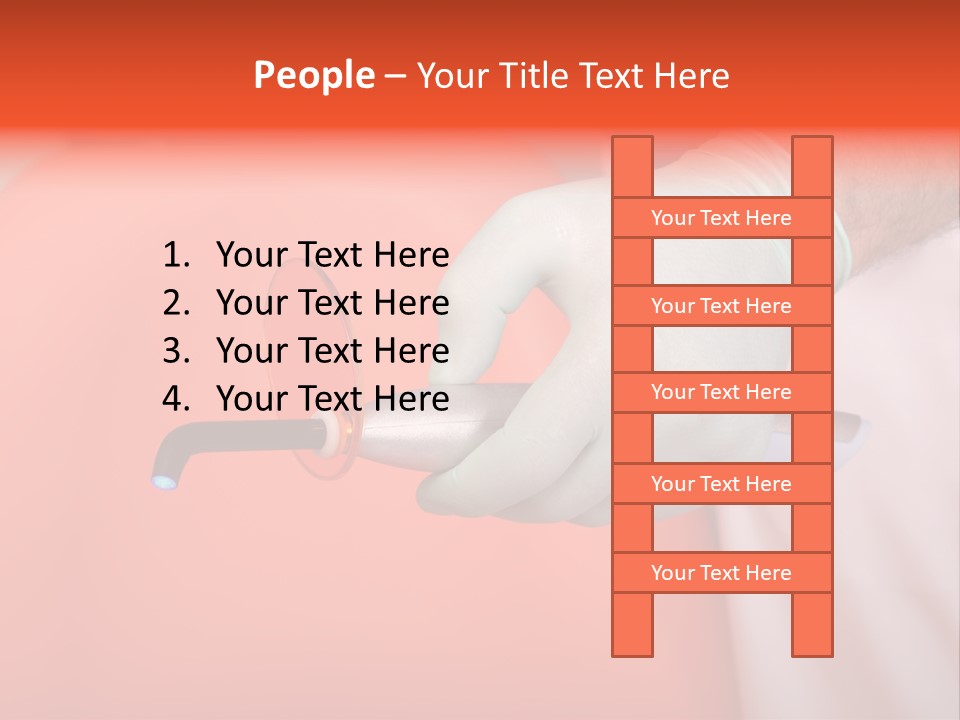 Lamp Hand Dentist PowerPoint Template