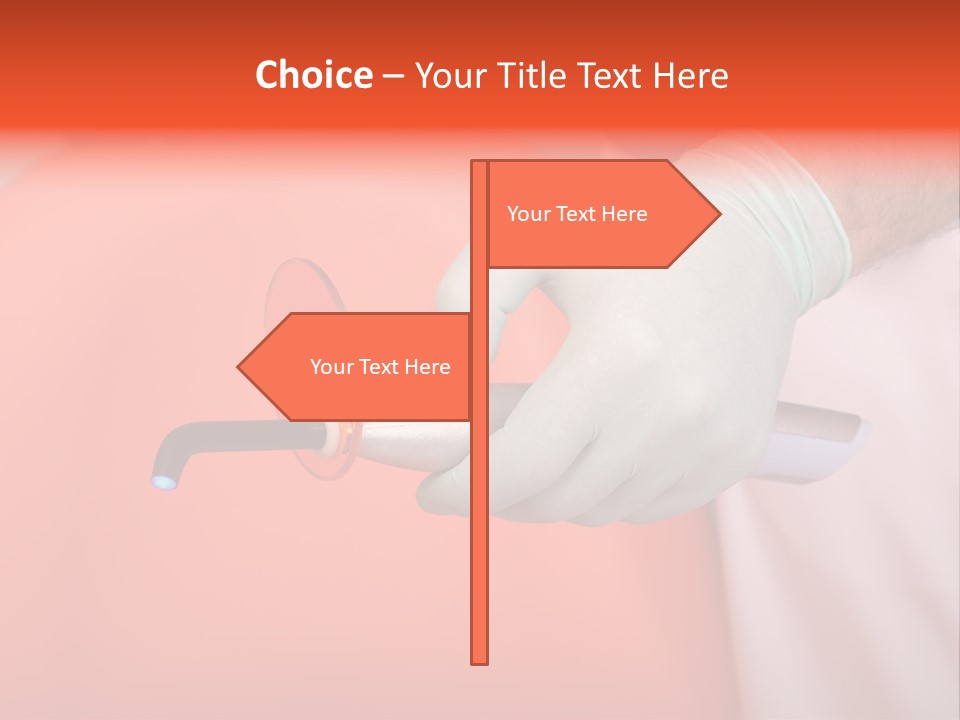 Lamp Hand Dentist PowerPoint Template