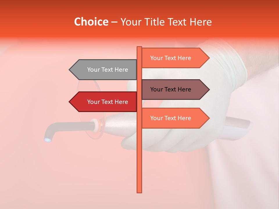 Lamp Hand Dentist PowerPoint Template