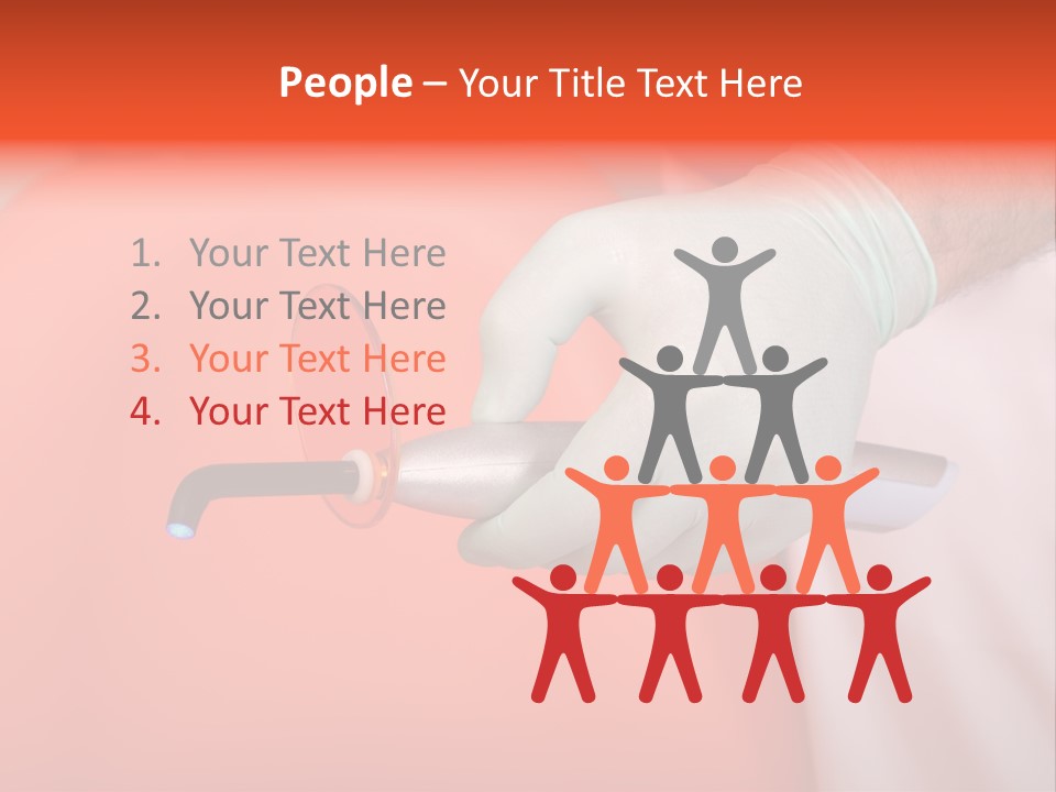 Lamp Hand Dentist PowerPoint Template