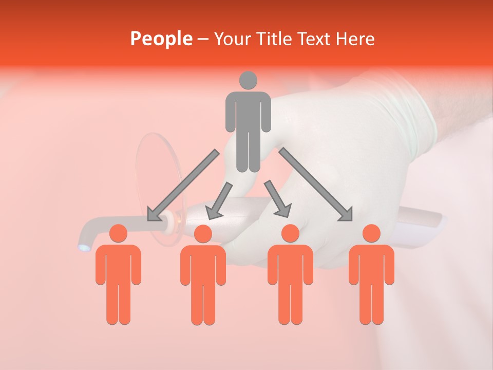 Lamp Hand Dentist PowerPoint Template