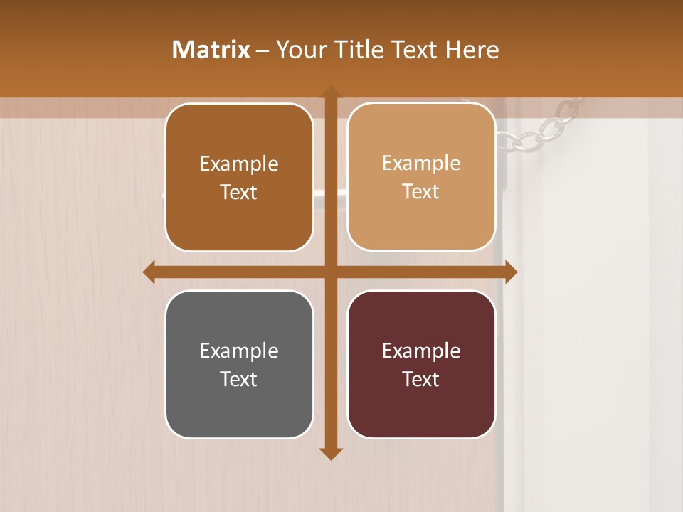 Door Security Hole PowerPoint Template