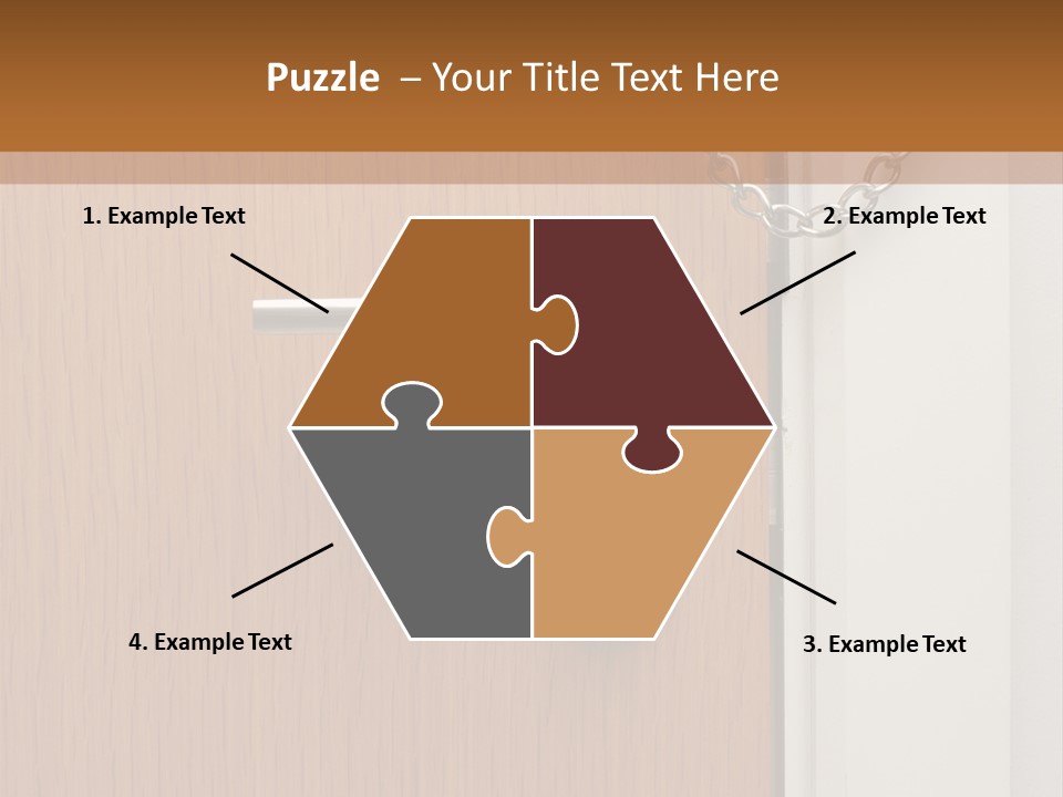 Door Security Hole PowerPoint Template