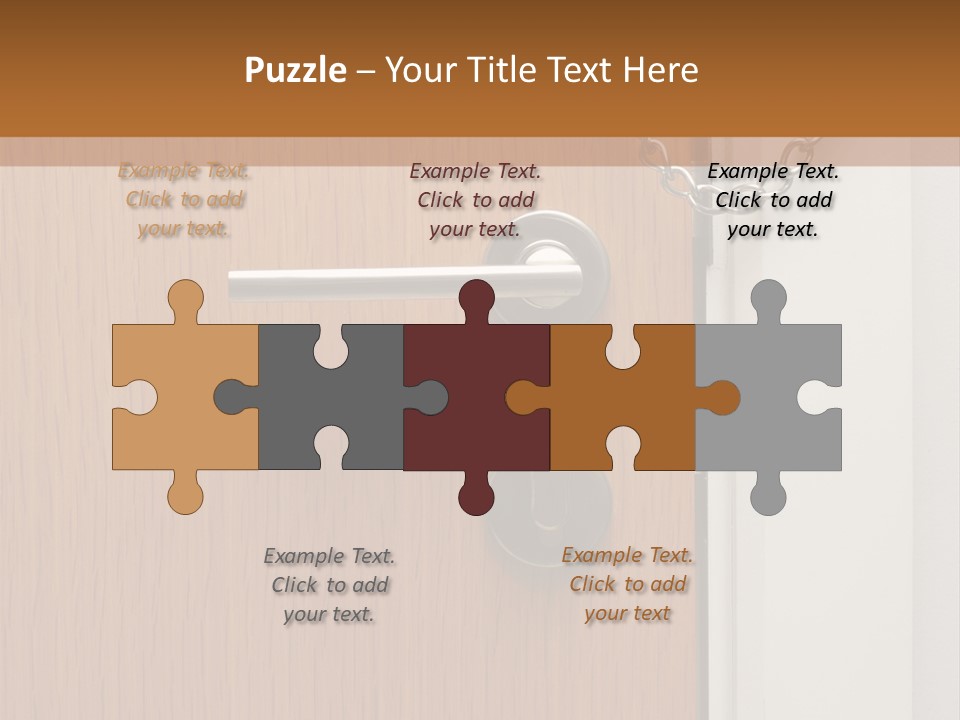 Door Security Hole PowerPoint Template