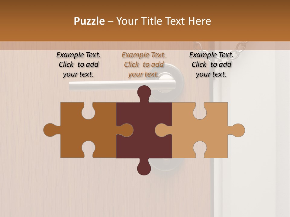 Door Security Hole PowerPoint Template