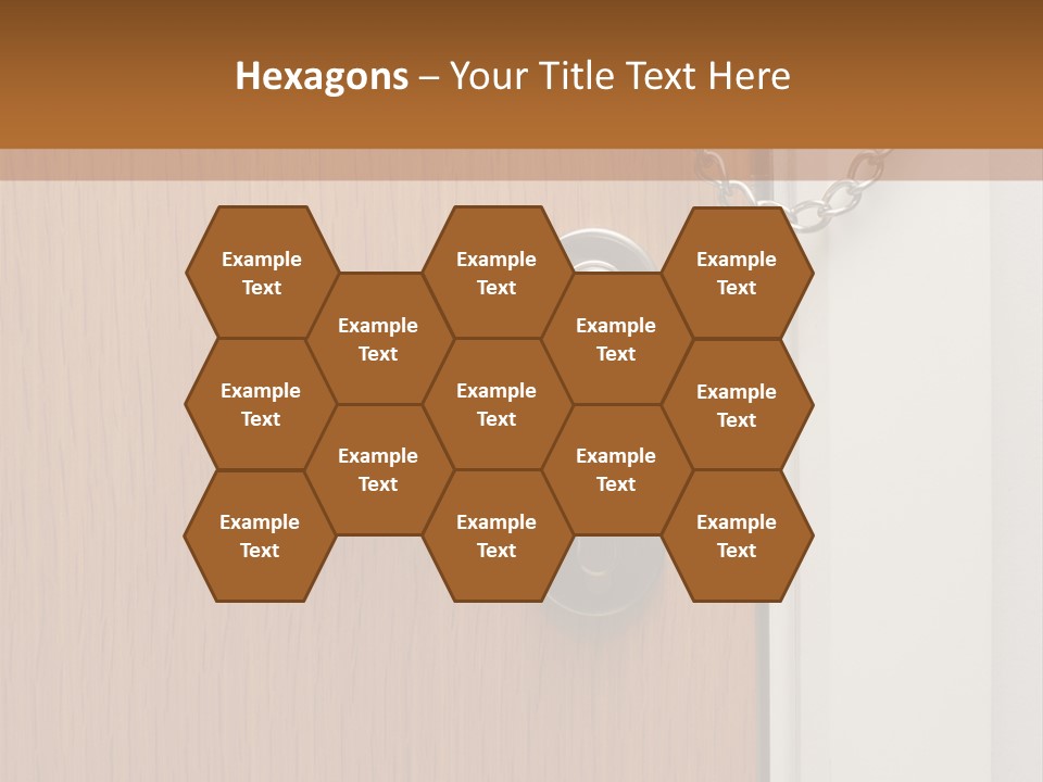 Door Security Hole PowerPoint Template