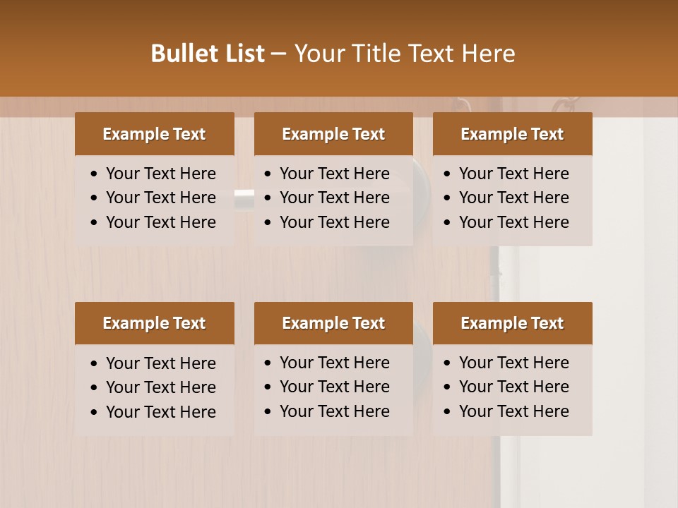 Door Security Hole PowerPoint Template