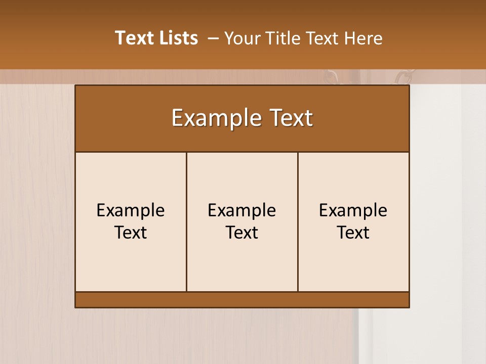 Door Security Hole PowerPoint Template
